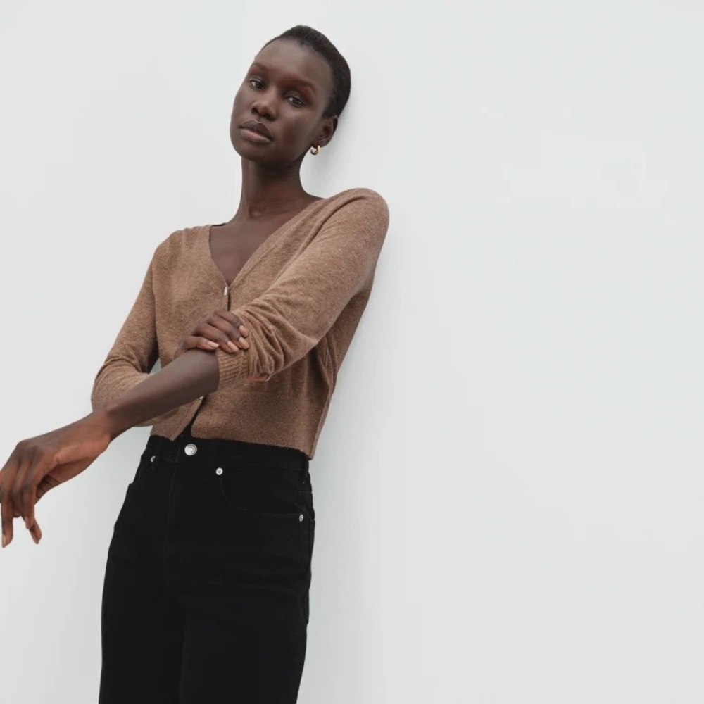 EVERLANE Featherlight Alpaca Cardigan